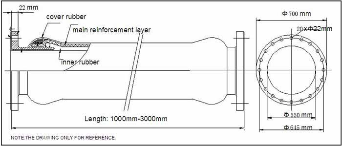 Drawing for DN550 Dredging Discharge Rubber Hose.jpg